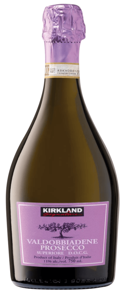 Kirkland Signature Valdobbiadene Prosecco DOCG bottles